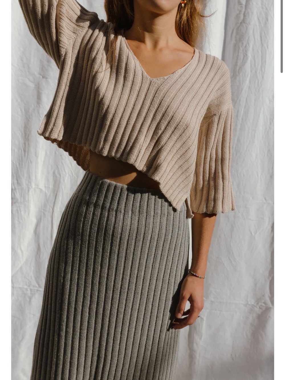 Jaggery London Dulce ribbed top size 2 - Picture 3 of 3